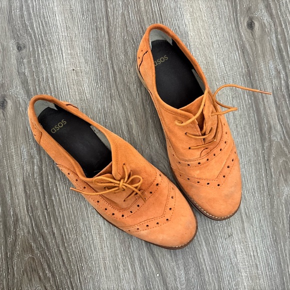 ASOS Shoes - ASOS Burnt Orange Suede Lace-Up Shoes